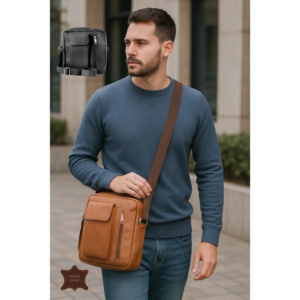 Usnjena enoramna torba